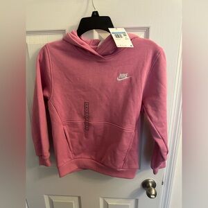 New Nike Kids Girls Medium Hoodie Sweatshirt Pink